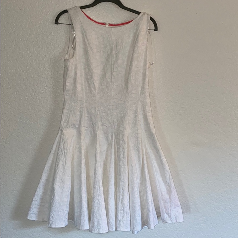 COPY - Eliza J white dress with pleats